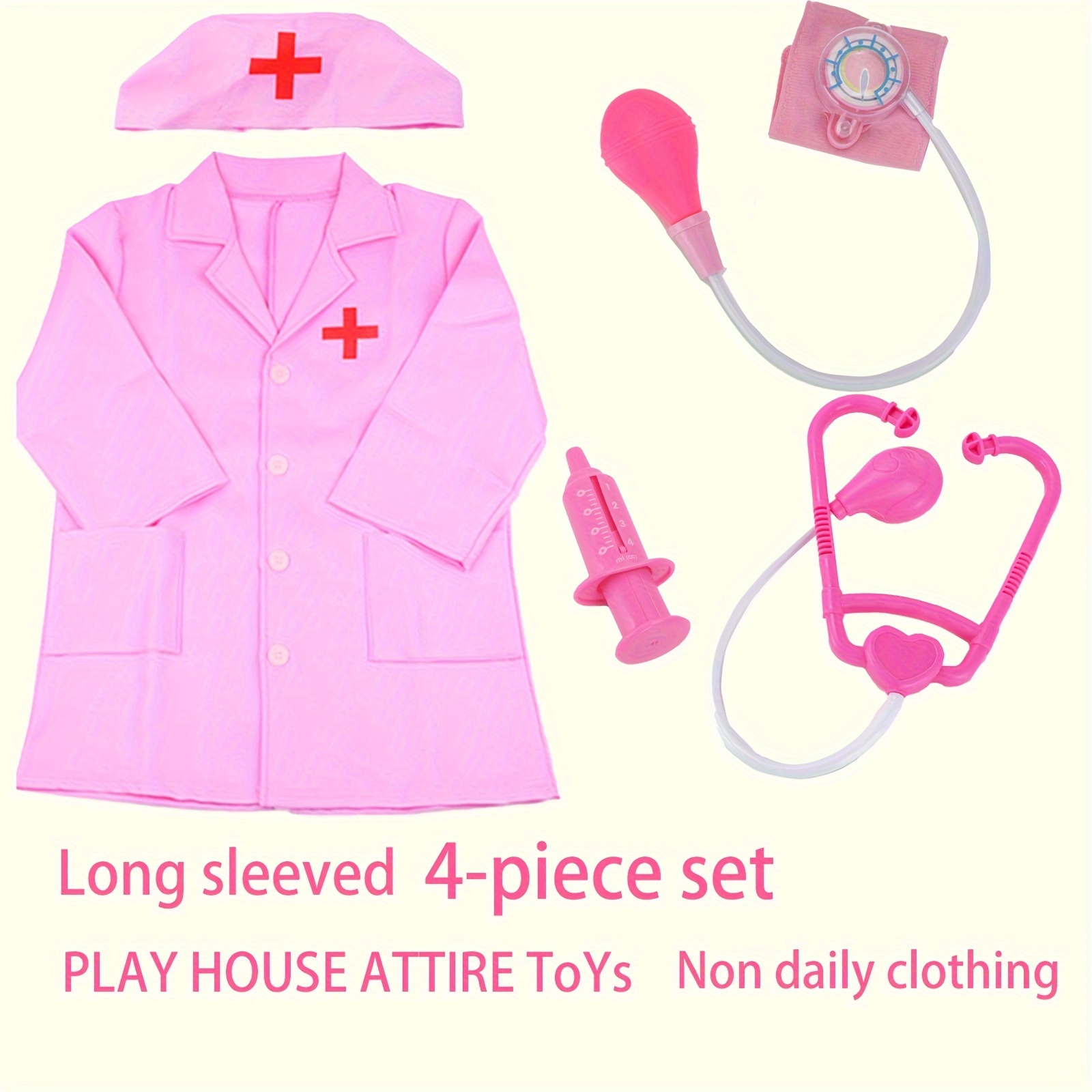 Children's Simulation Mini Family Doctor Nurse Blood Pressure Monitor  Medical Boys And Girls Fun Games Role-playing Toys