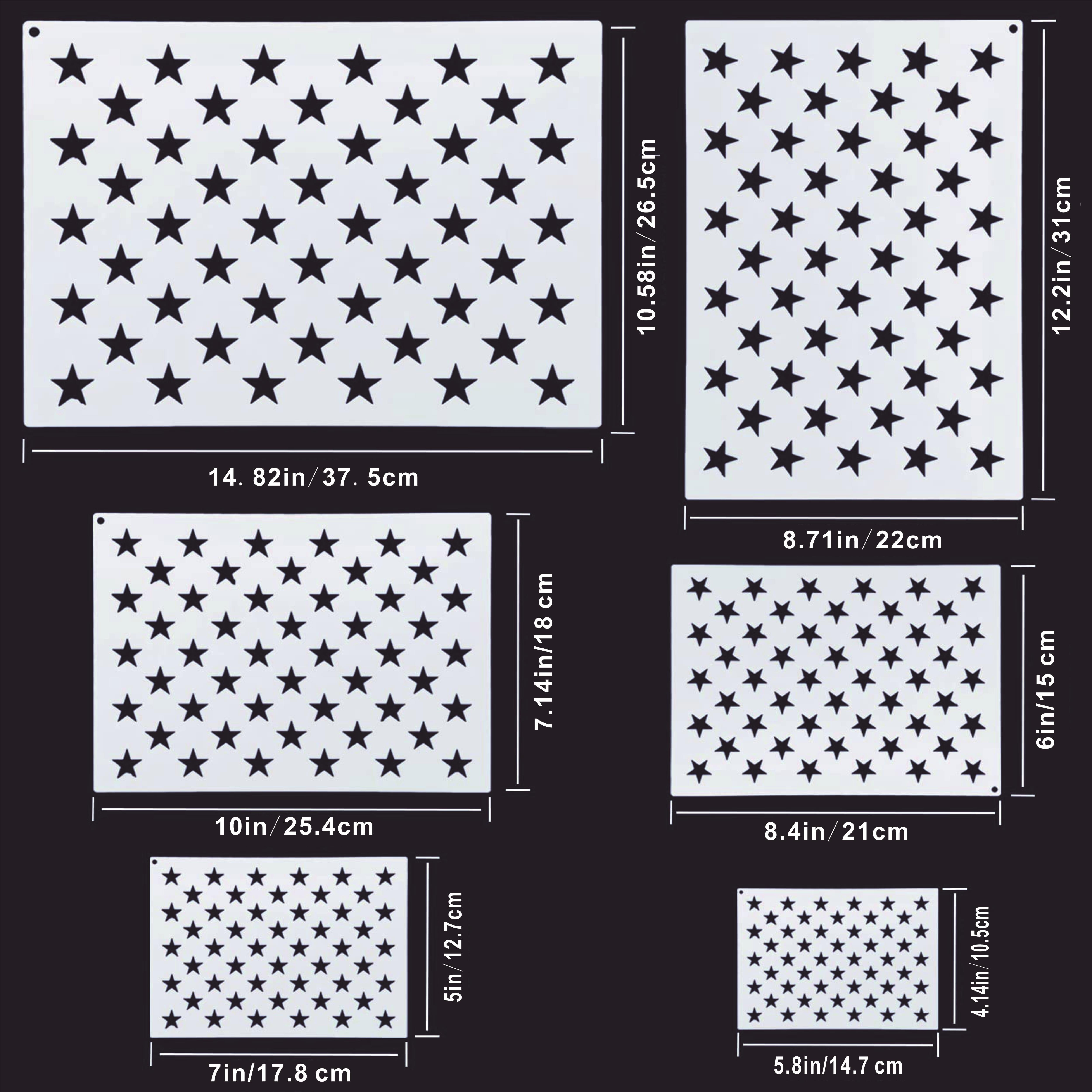 American Flag Stencil