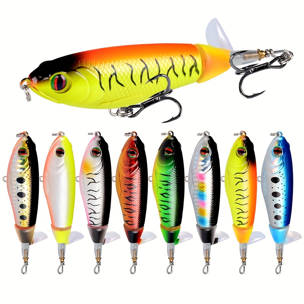 Propeller Fishing Lure Rotating Fishing Lure With Feathered - Temu