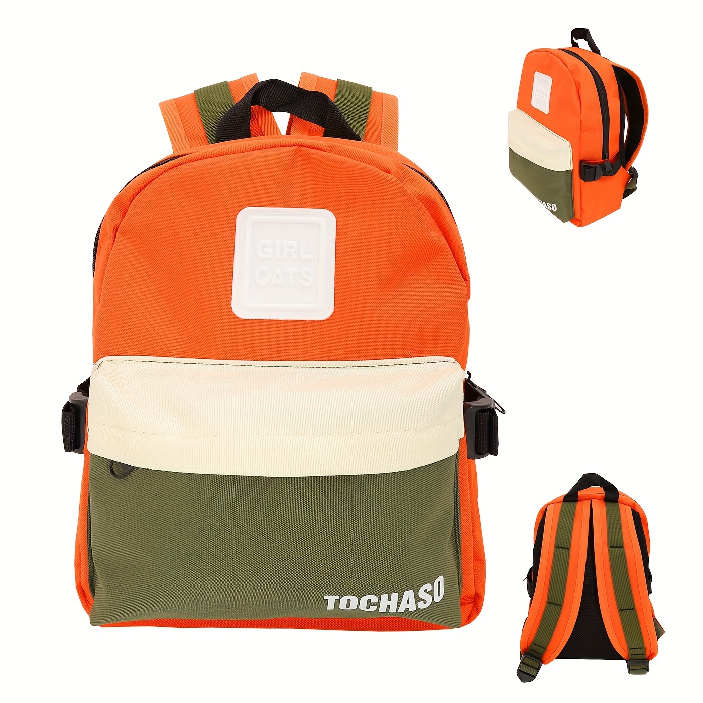 Kids Contrast Backpack Outdoor Small Backpack