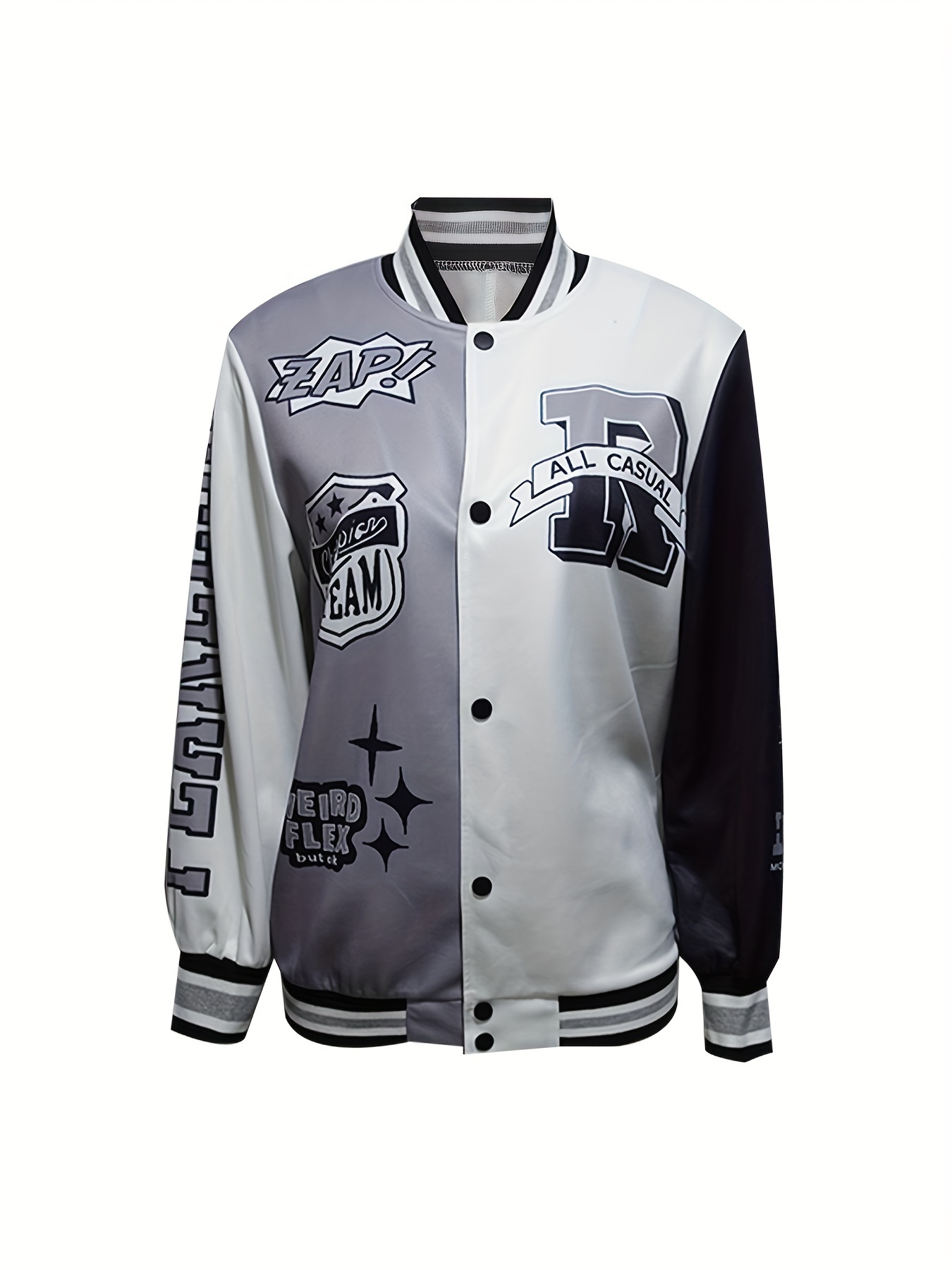 Chaqueta De Beisbol Mujer - Temu