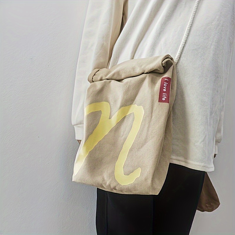 Large Capacity Crossbody Bag, Fashion Simple Shoulder Bag, Women's Casual Handbag & Purse