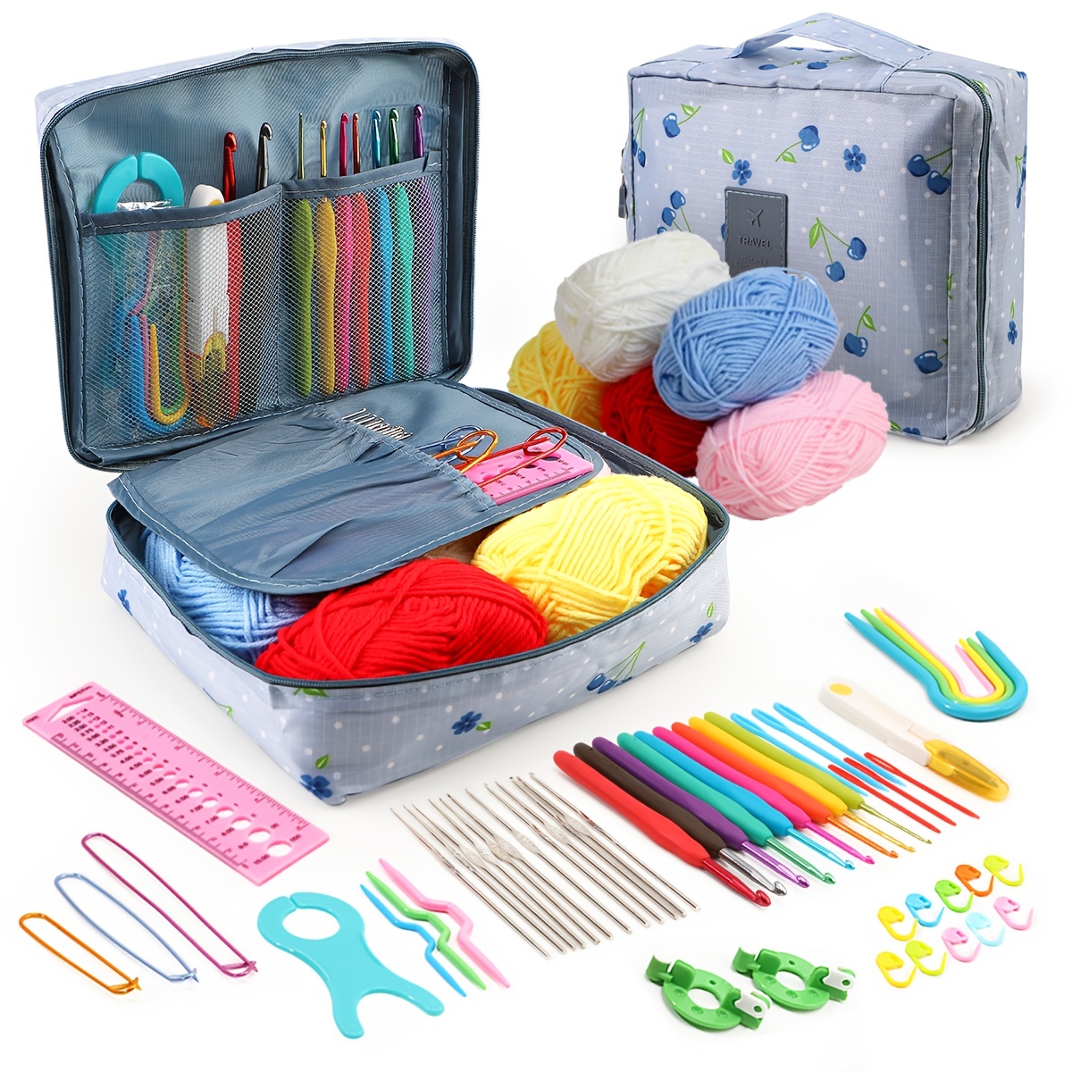 Crochet Storage Bag Diy Knitting Tools Accessories Storage - Temu Canada