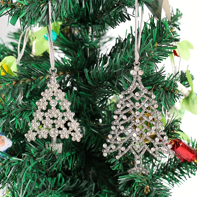 Christmas Tree Decoration Crystal Ornaments Hanging - Temu