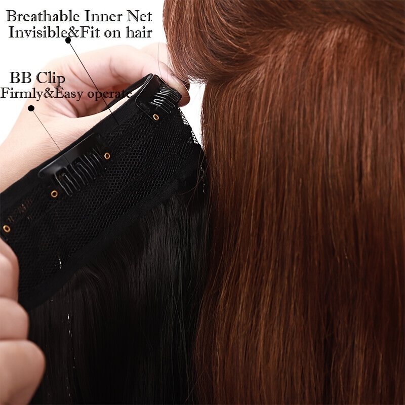 Clip In Hair Extensions Clips are Easy to Fit On Your Head!