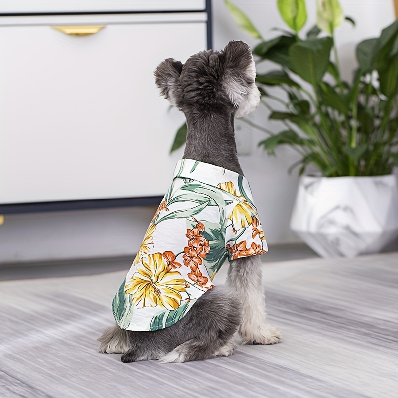 ペット服ハワイアンビーチカジュアル犬シャツペット夏の Tシャツ通気性