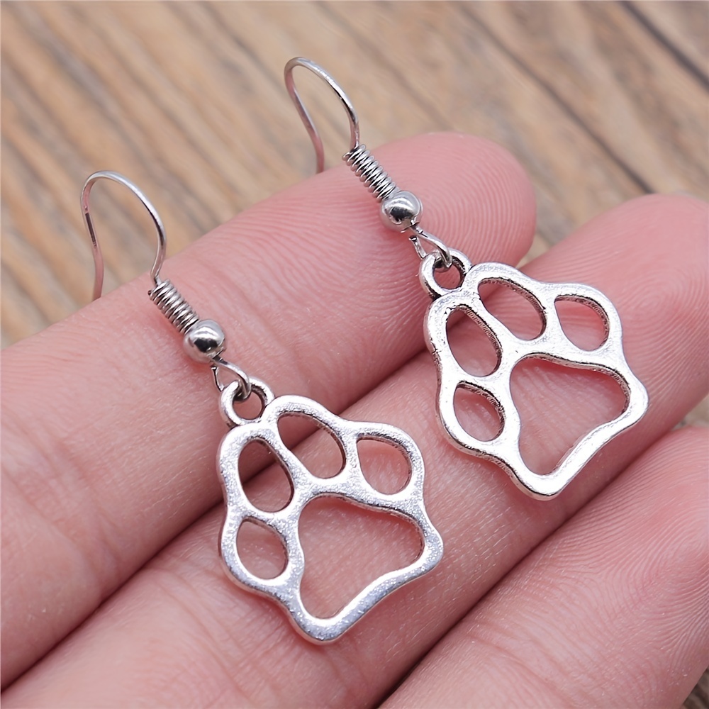 Boucles d'Oreilles Chien Mignon (Argent)