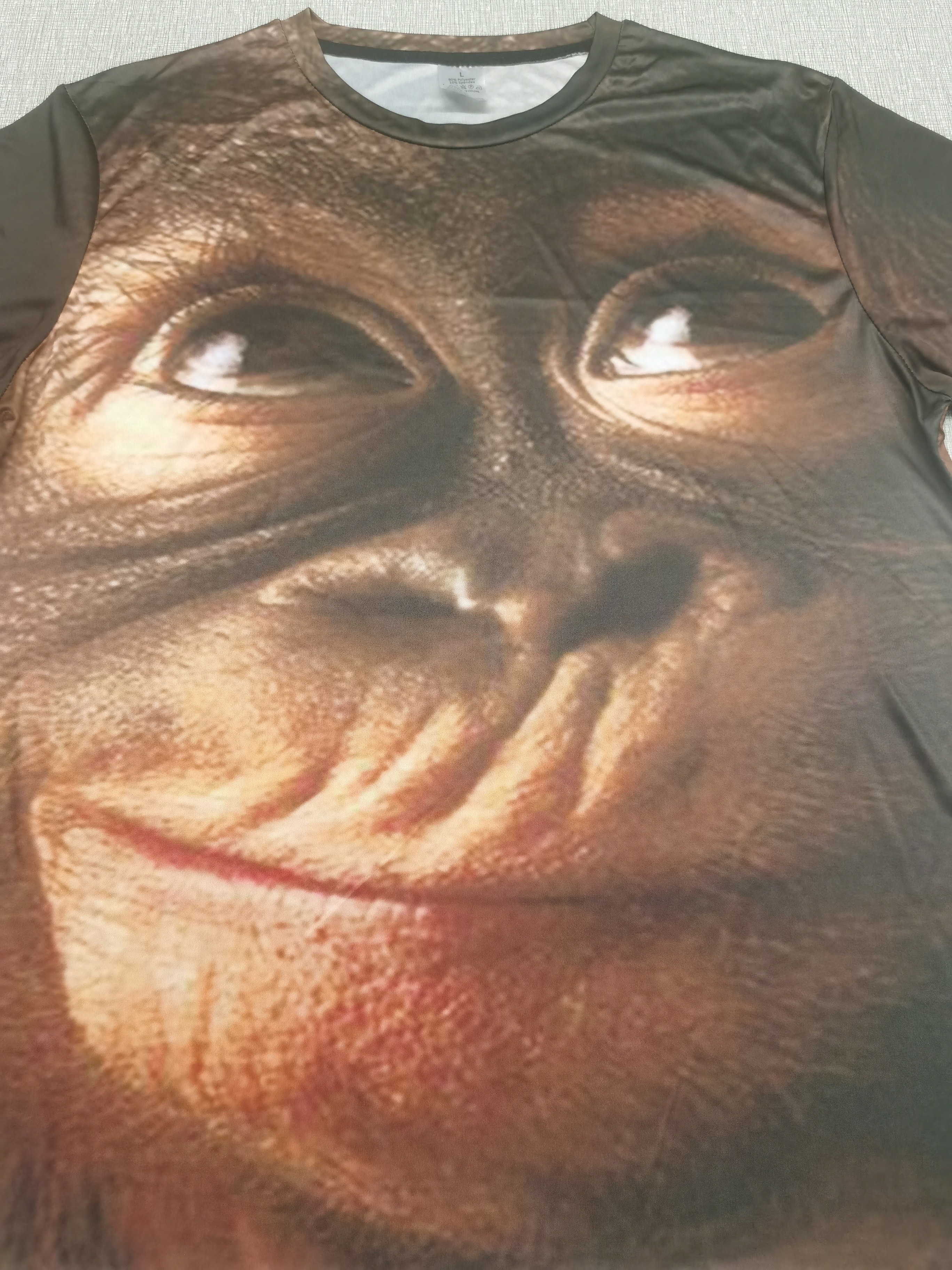 t shirt with monkey face