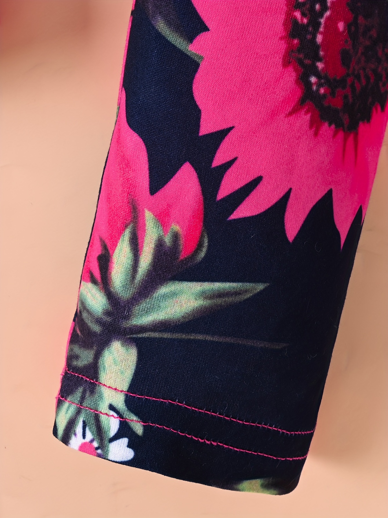 Sunflower Pattern Girl's Long Sleeve Top Leggings Set Trendy - Temu Canada