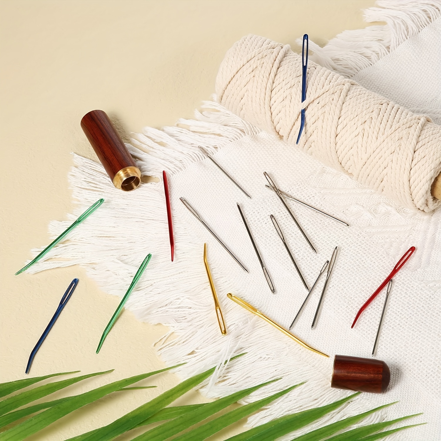 Large-Eye Blunt Needles, Stainless Steel Yarn Knitting Needles, Sewing  Needles