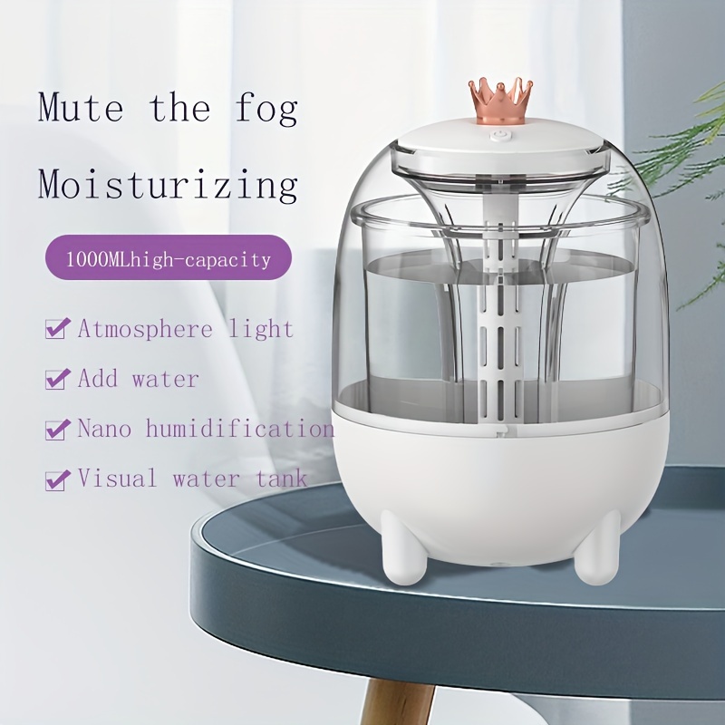 AOOWU Humidificador Bebes Mocos y Tos, 300ml Mini Humidificador