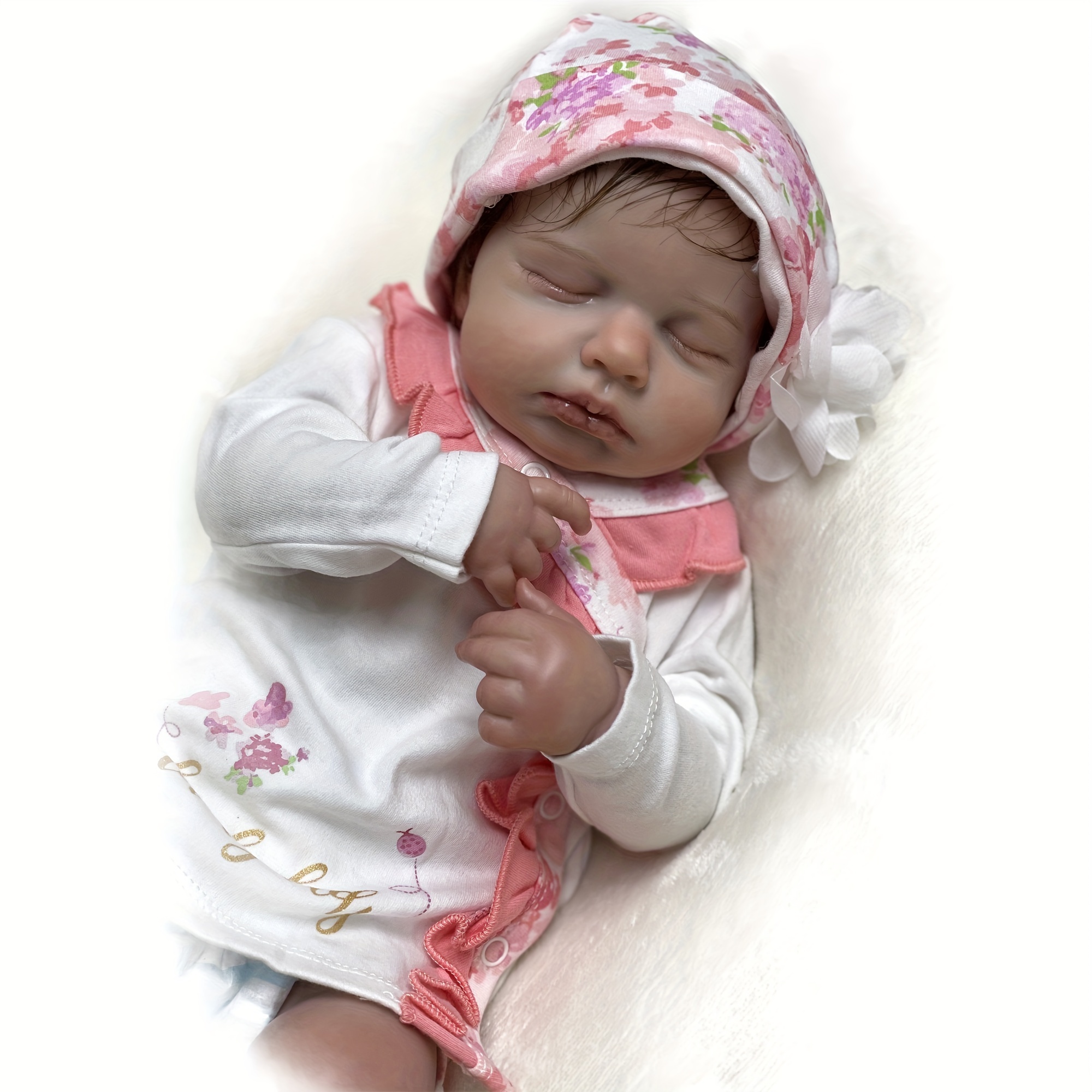 Boneca Reborn 50cm Realista Dolls Menina Bebê Reborn recém-nascido