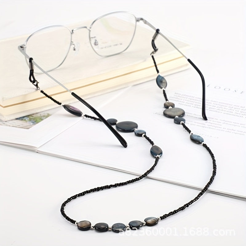 Colorful Rhinestone Glasses Chain Women Fashion Vintage Metal Golden  Glasses Chain Accessories