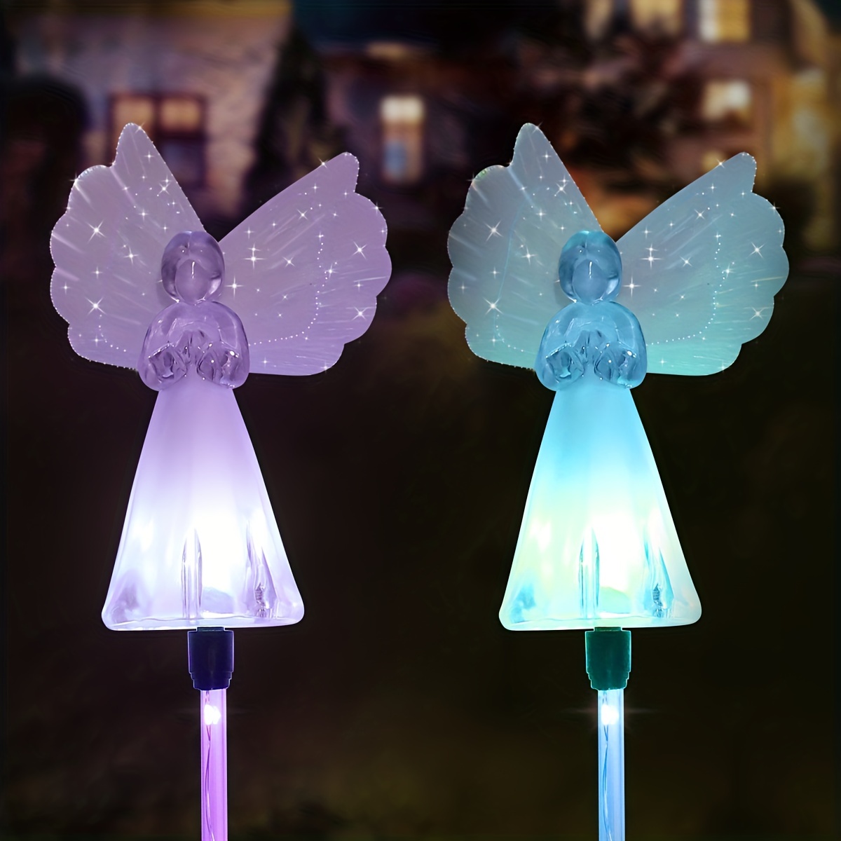 2 Packs, Solar Garden Lights, Multi-Color Changing LED Light, Hanging Lamp, For Yard, Garden, Home, Party Decor, Party Supplies, Party Tableware Supplies, Party Activities