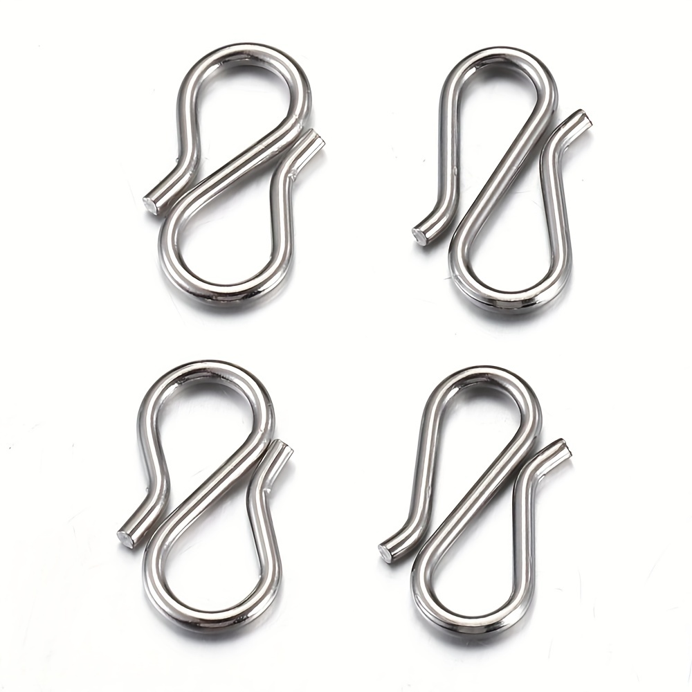 Stainless Steel Golden Color S Shape Clasps Necklace Hooks - Temu