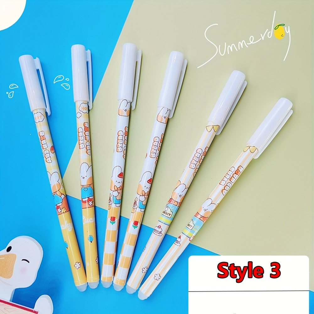 Acheter Ensemble de stylos Gel Panda, 4 pièces, dessin animé mignon, stylo  à bille de 0.5mm, encre de couleur noire pour l'écriture, le bureau et  l'école