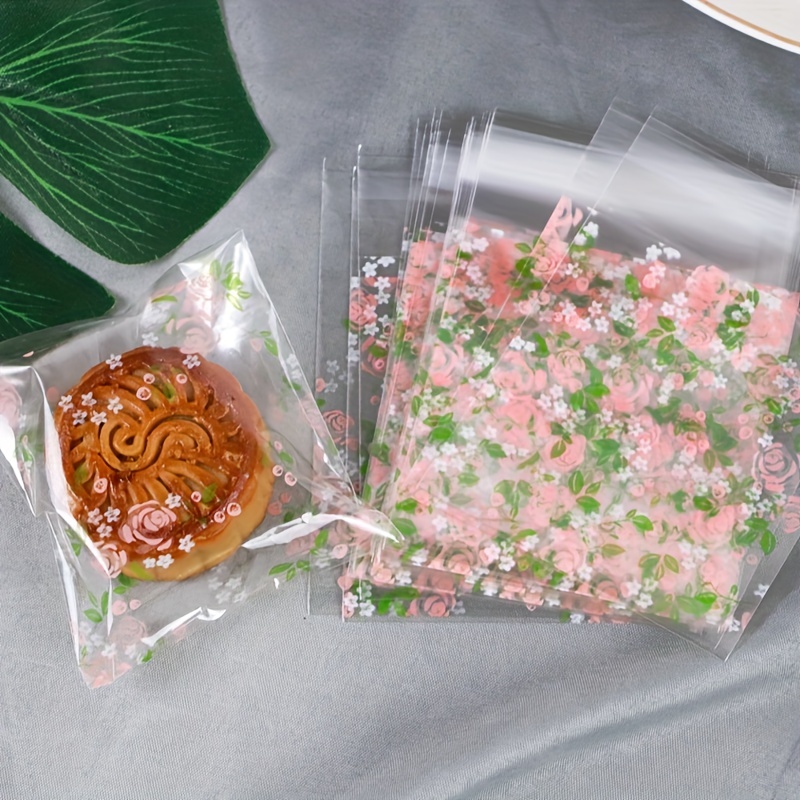 100pcs Bottle Shaped Cookie Self-sealing Bags, Plastic Packaging & Jewelry  & Handmade Soap Packaging Bags