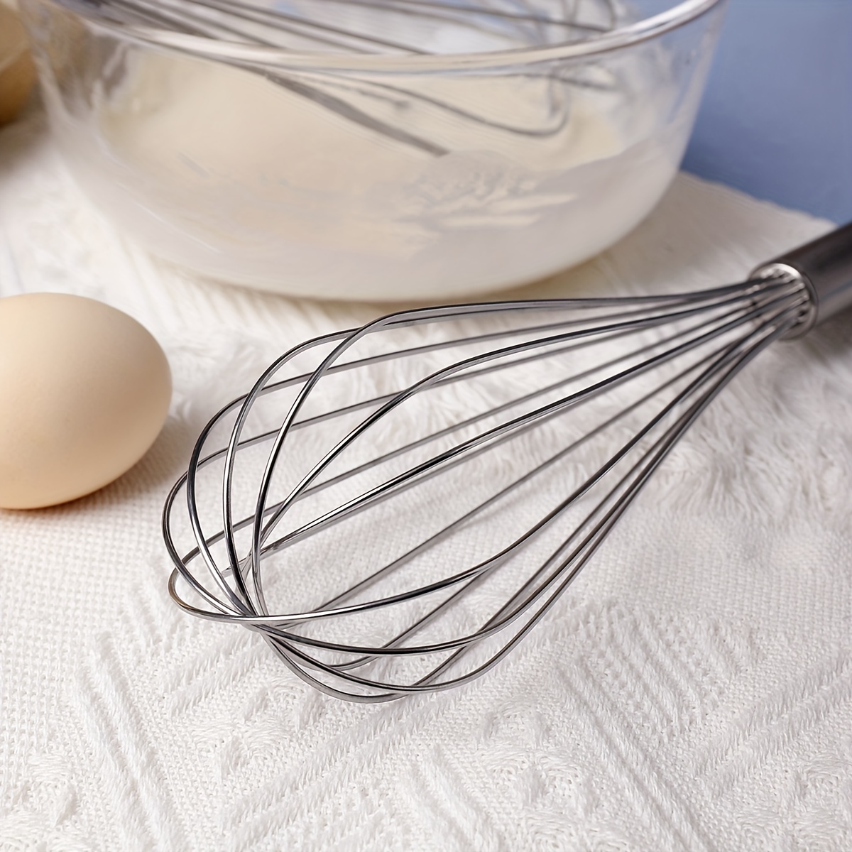 Whisk, Stainless Steel Egg Beater, Blender, Mixer, For Blending, Whisking,  Beating And Stirring, Baking Tools, Kitchen Gadgets, Kitchen Accessories -  Temu