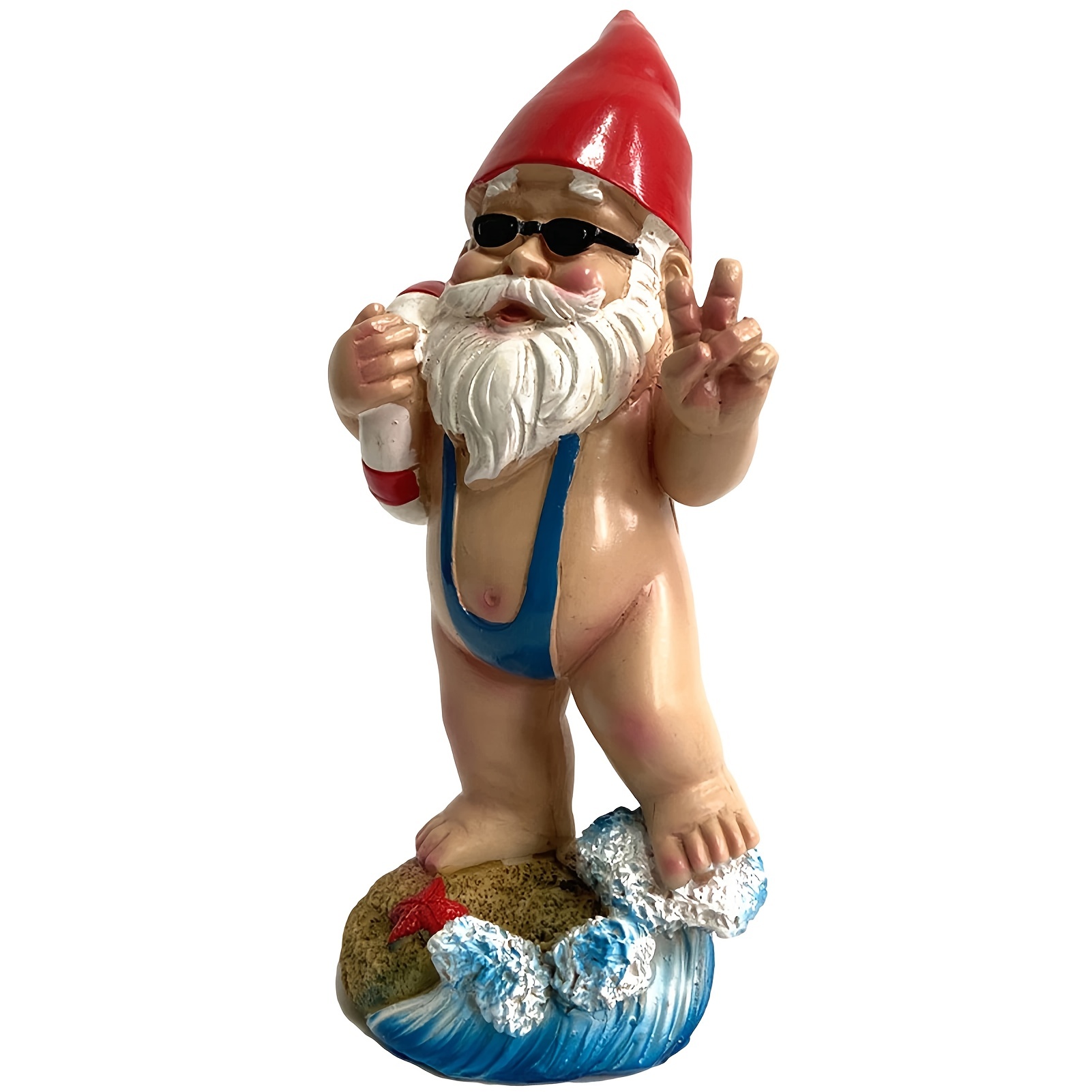 Add A Splash Fun Garden Miniature Bikini Gnome Elf Statue Temu