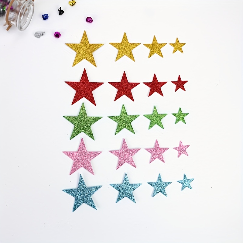 Colorful Glitter Glitter Stickers Perfect For Diy - Temu