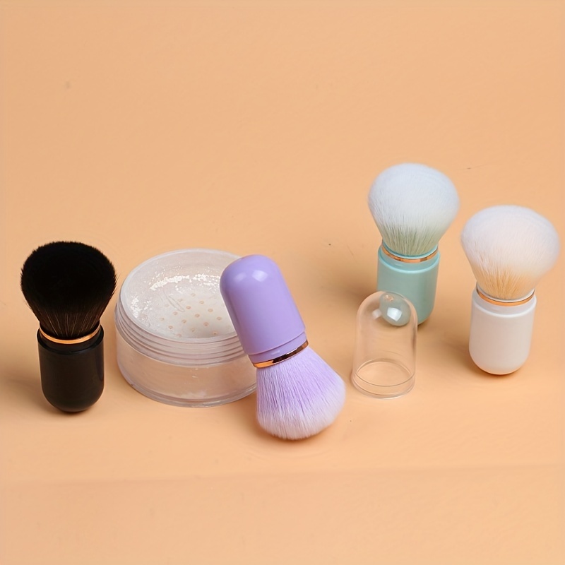 Portable Mini Makeup Brush Soft Wool for Blush Powder - Travel Friendly