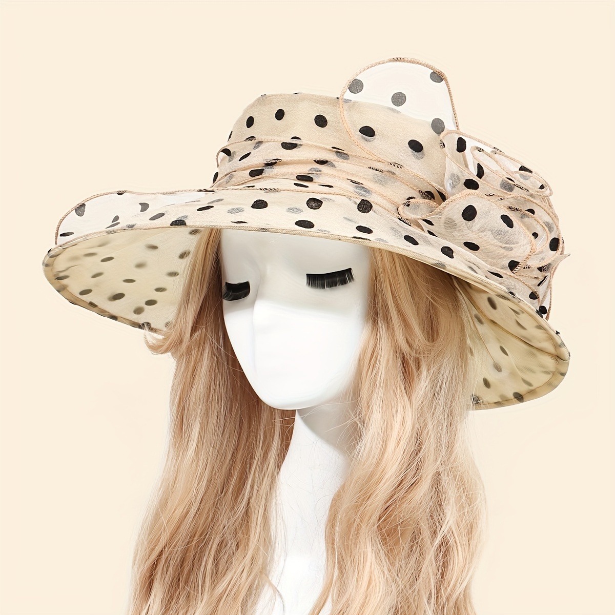 Stradivarius bucket hat in polka dot