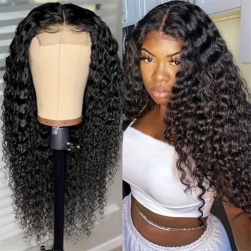 CURLY STYLES HUMAN HAIR 4*4 LACE CLOSURE FRONTAL WIG-LW388 - Home -  DivasWigs.com