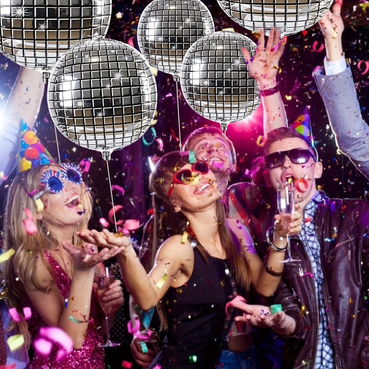 Disco Ball Balloons 70s 80s 90s Theme Disco Party Decor - Temu