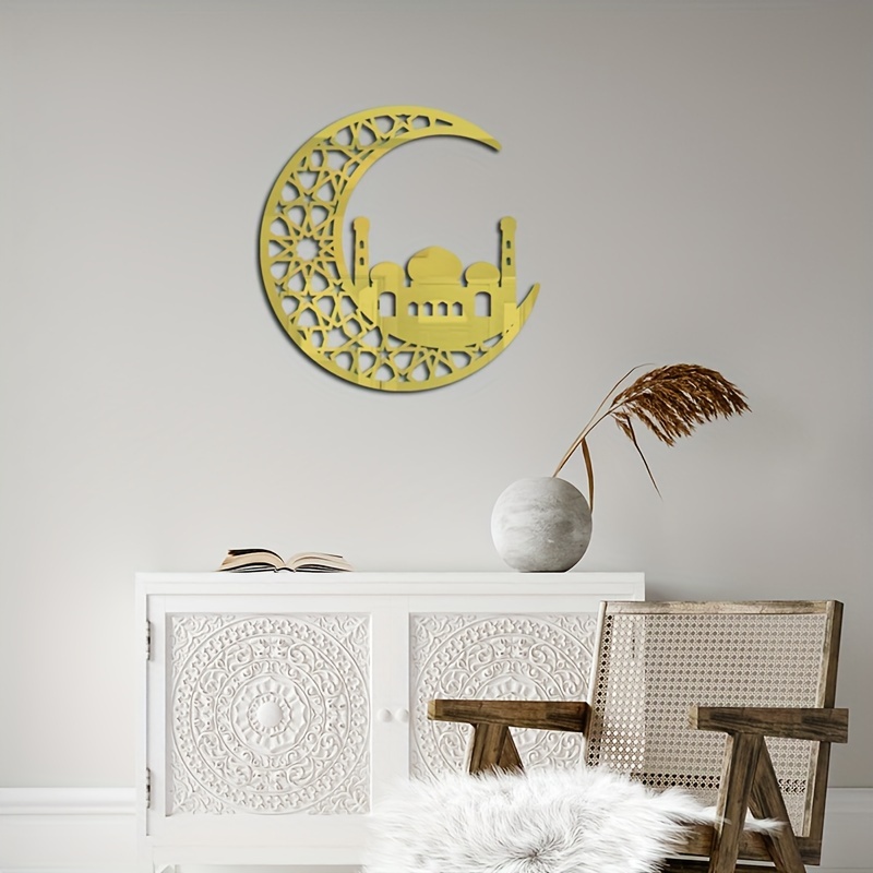 Star Moon Mirror Surface Wall Sticker Perfect Ramadan Kareem - Temu