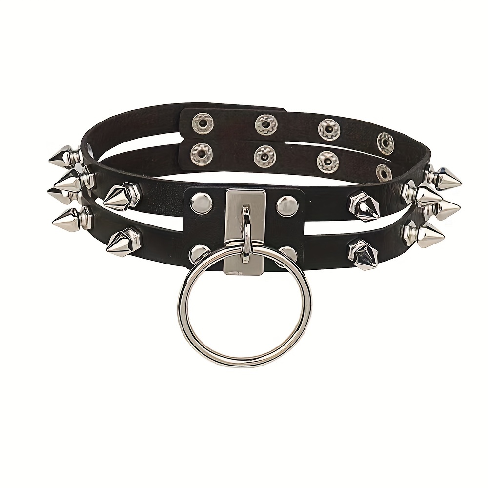 Necklace Harness Belt Punk Rock Rivet Decor Bondage Choker - Temu