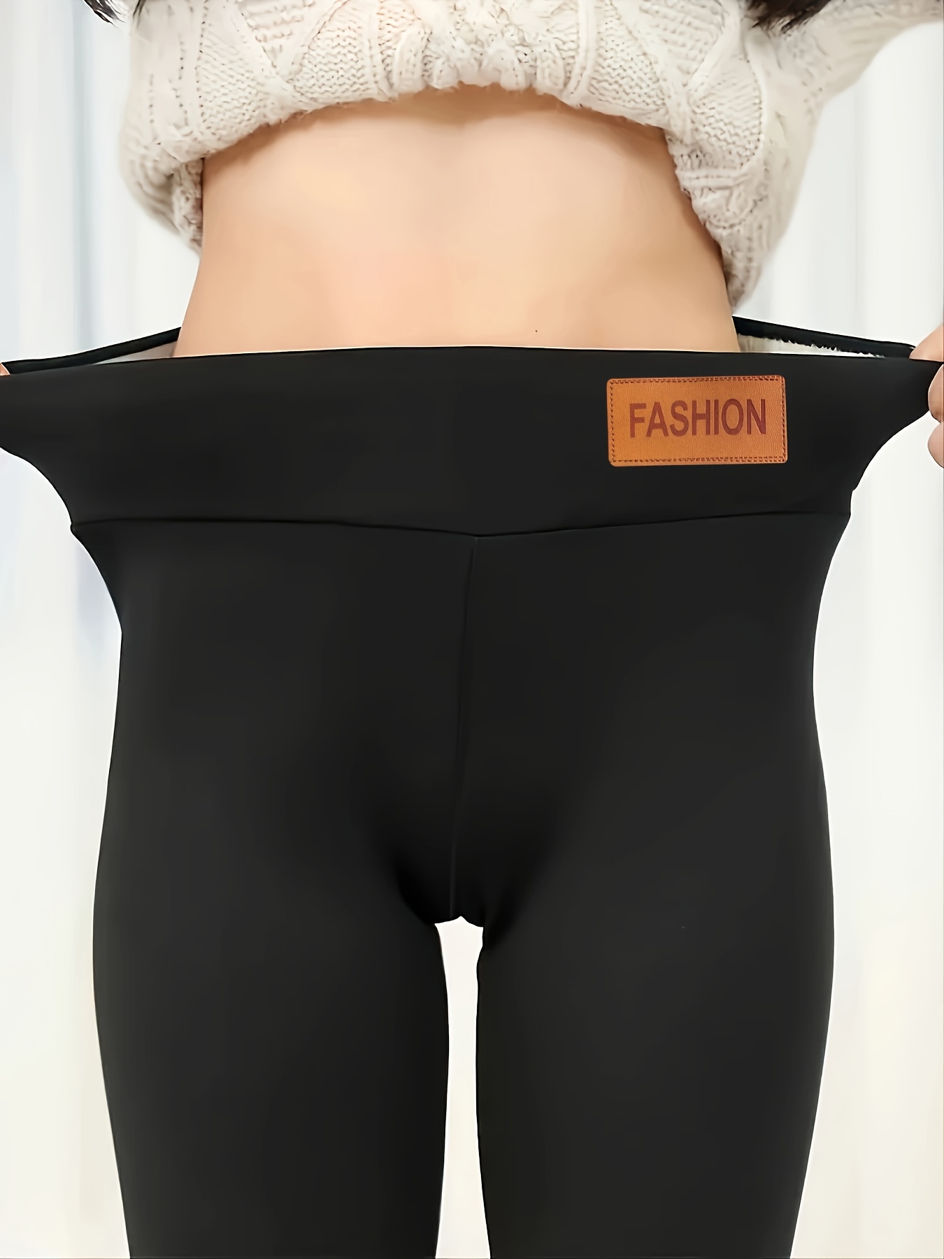 Plush Thermal Pants, Soft & Comfy Slim Elastic Tights For Winter, Women's  Lingerie & Sleepwear