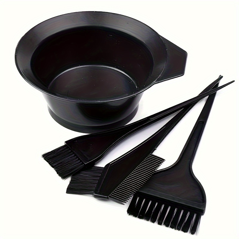 

4pcs/set Hairdressing Accessories Kit Hair Dyeing Brush Hair Dyeing Color Double Side Brush Suitable For Barber Salon Uses