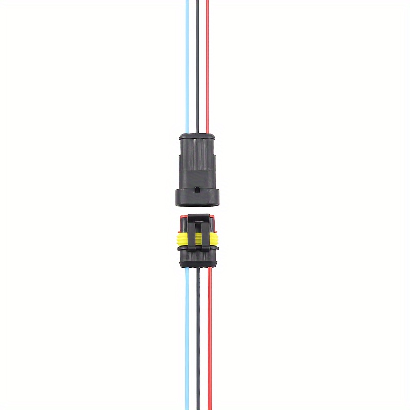5 Juegos Cable Eléctrico Impermeable Sellado 2 Pines Conector Ul1015 Awg16  Conectores Automáticos Cable - Industrial Comercial - Temu