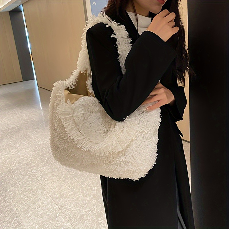 Long discount fluffy bag