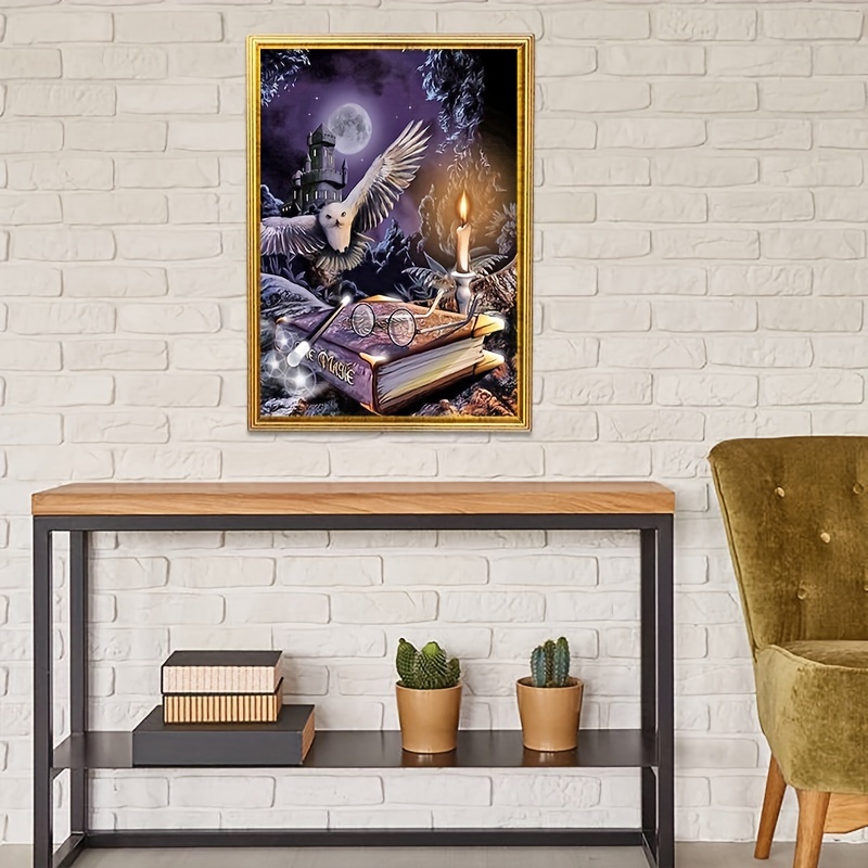 LITZEE Kit di pittura diamante 5D per soggiorno, camera da letto,  decorazione della parete, 70 x