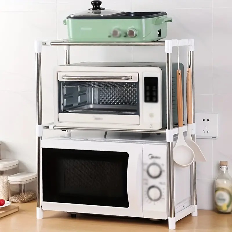 Microwave Oven Rack Shelf Microwave Oven Storage - Temu