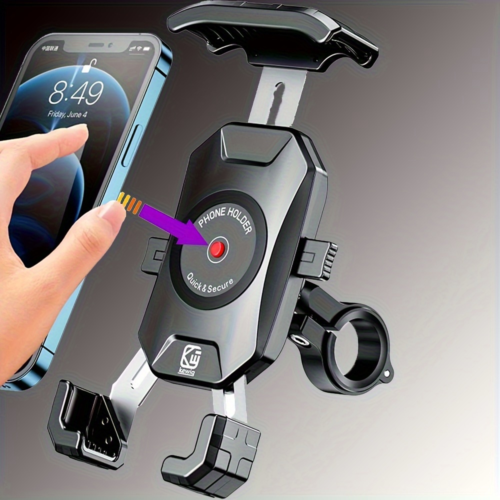  Soporte giratorio de 360 grados para manillar de bicicleta MTB  para teléfono GPS, compatible con iPhone o Smartphone : Deportes y  Actividades al Aire Libre