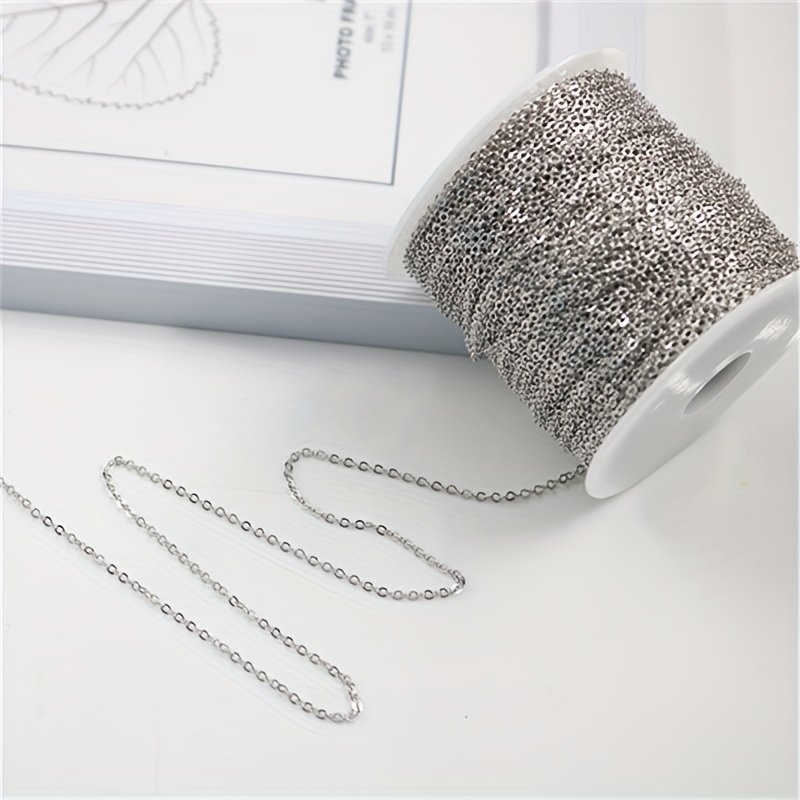 1pc 2 Meters 200.0cm Handmade O-shaped Necklace Anklet Bracelet Waist Chain  DIY Making Jewelry Accessories Chain Stainless Steel Chain