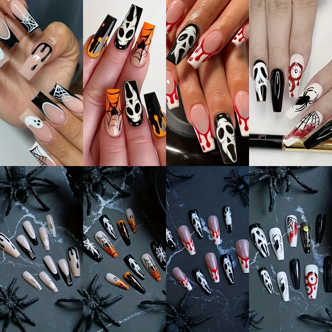 Red And White Louis Vuitton Scream Nails Pictures, Photos, and