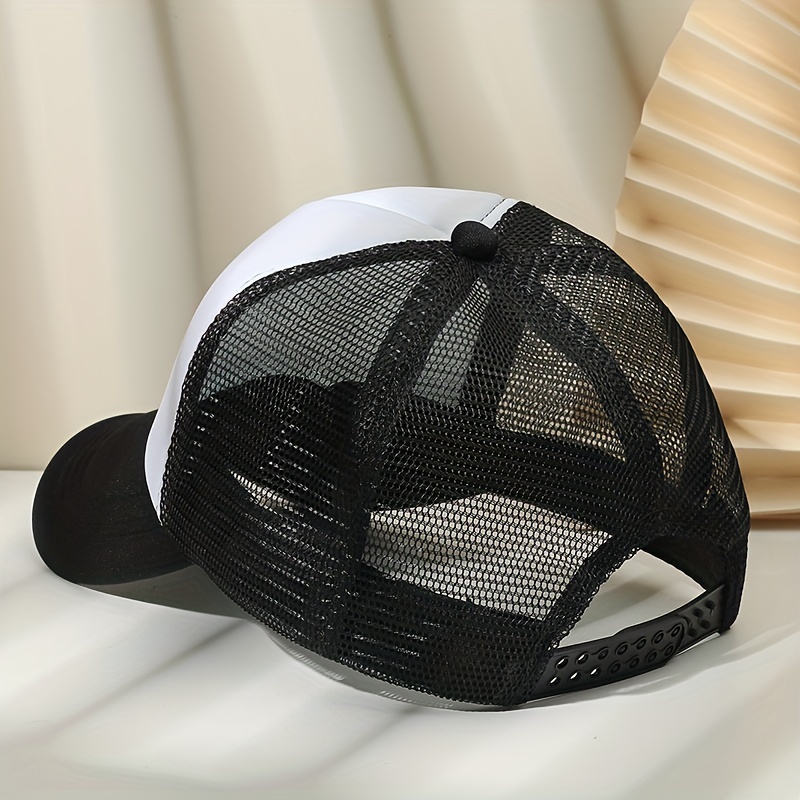 Cow Head Printed Baseball Cap Mesh Trucker Dad Hat Adjustable Sun Hat