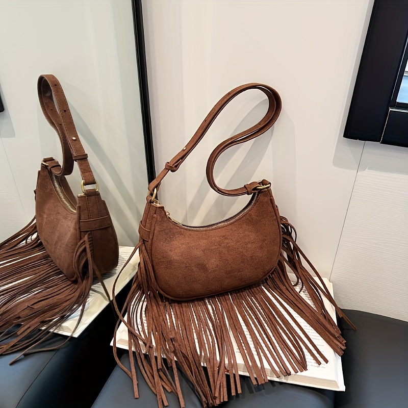 American West Women's Fringed Cowgirl Crossbody Handbag