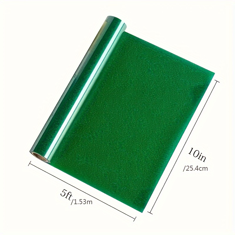 Green Glitter Htv Heat Transfer Vinyl Roll Iron On Vinyl For - Temu