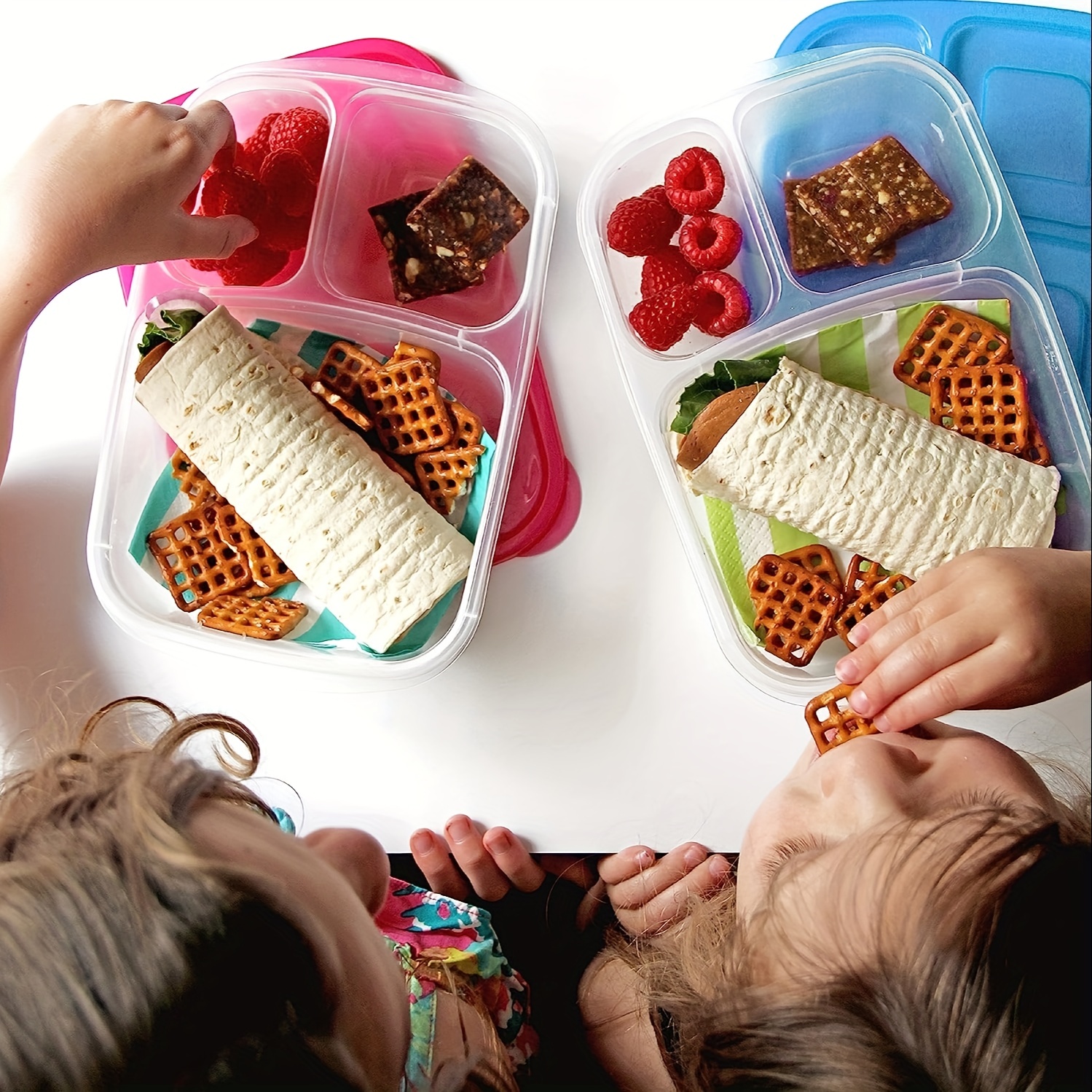 Bento Lunch Box Reusable 3 Compartment Food Container For - Temu