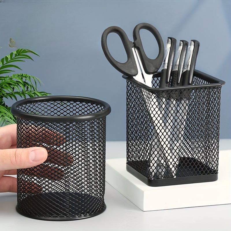 Dropship Metal Mesh Pencil Holders Desk Organizer With 9 Compartment Pen  Holder Storage to Sell Online at a Lower Price