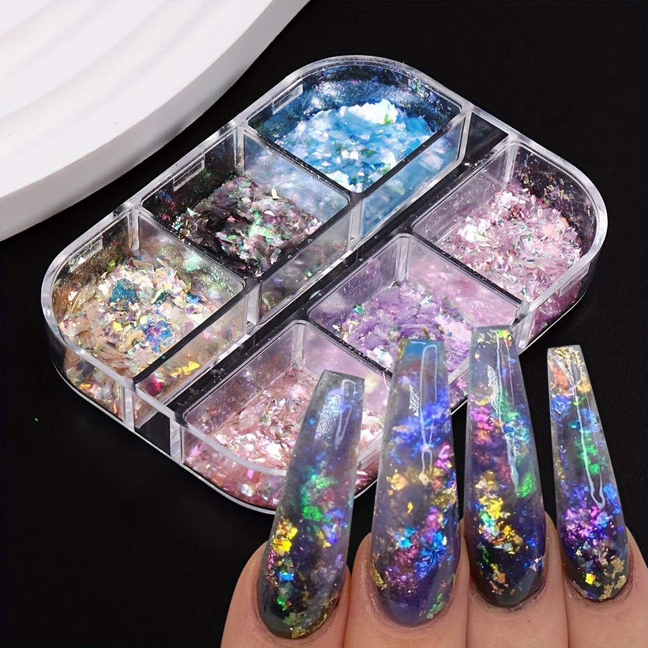 Irregular Butterfly Star Nail Glitter Sequins holographic - Temu