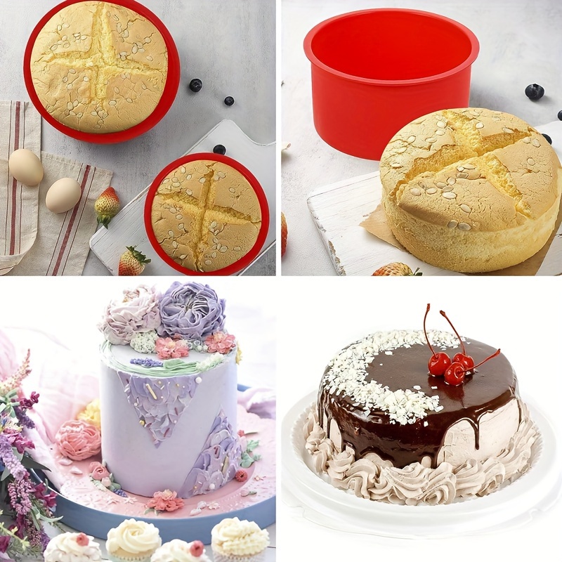 Silicone Mini Cake Mould 4-inch Round Baking Pan Silicone Mould Baking Cake  Pan Suitable For
