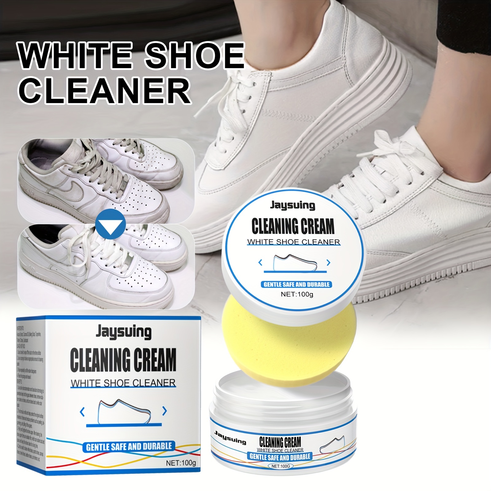 Limpiador De Zapatos Blancos Removedor De Manchas - Temu