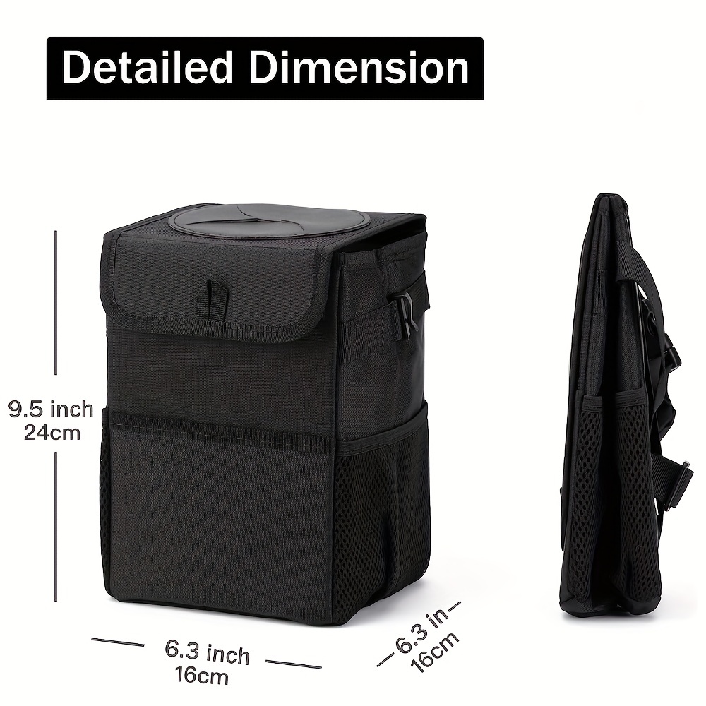 Car Trash Can with Lid Leak Proof Mini Car Accessories Trash Can Bl20447 -  China Car Organizer and Car Storage Box price