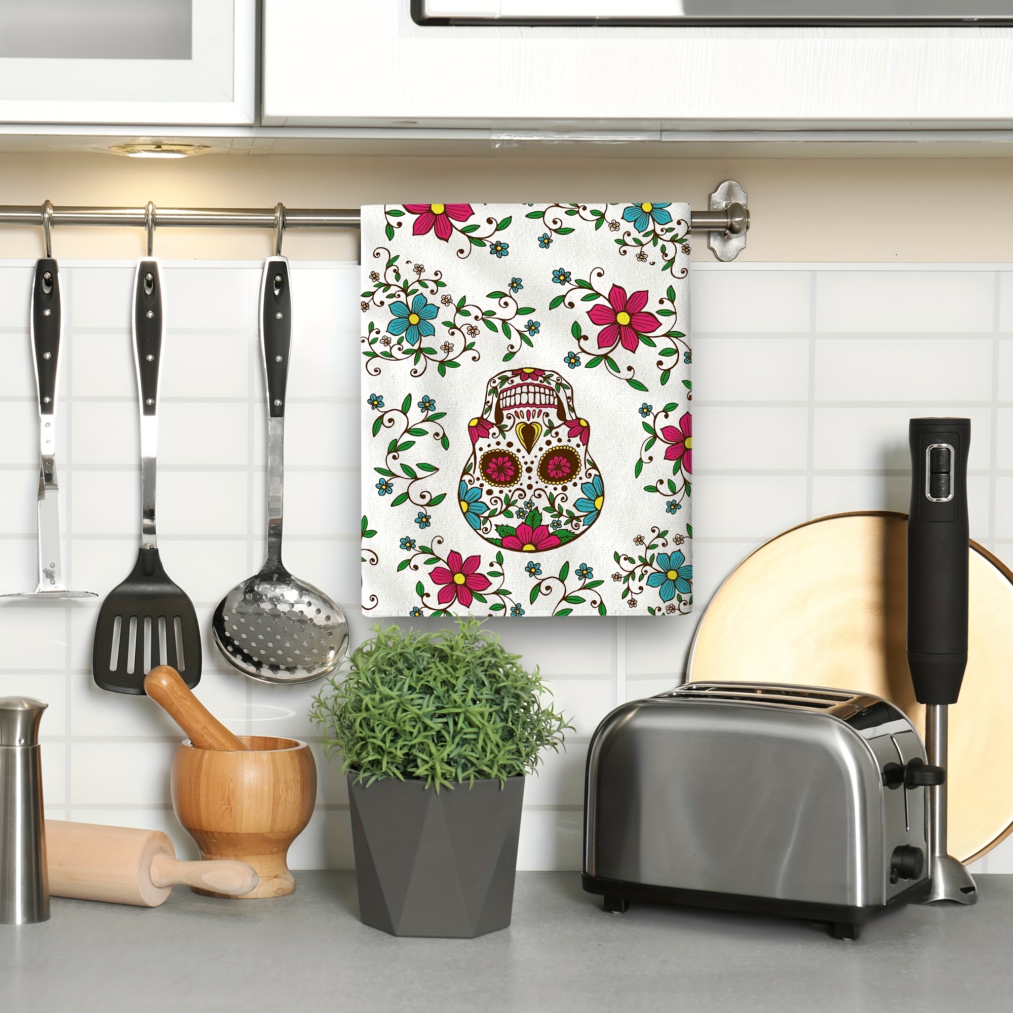 Dish Towel, Skull Microfiber Kitchen Towels Set Hand Towels, For Drying  Dishes Kitchen Towels And Dish Sets Towel - Temu