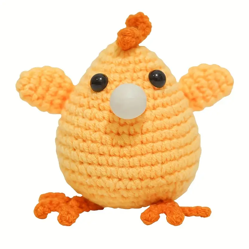 Chicken Crochet Kit, Chicken Amigurumi Kit, Stuffed Animal Kit